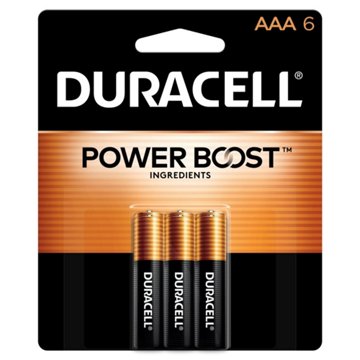 Duracell Coppertop AAA Alkaline Batteries, 6 pk