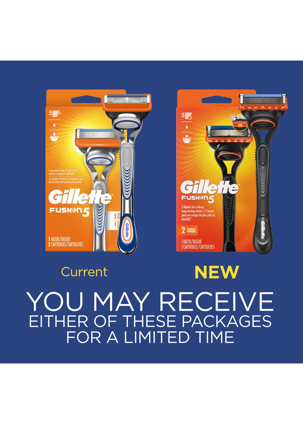 Gillette Fusion5 Razor + 2 Blade Refills - Shop Razors & Blades at H-E-B