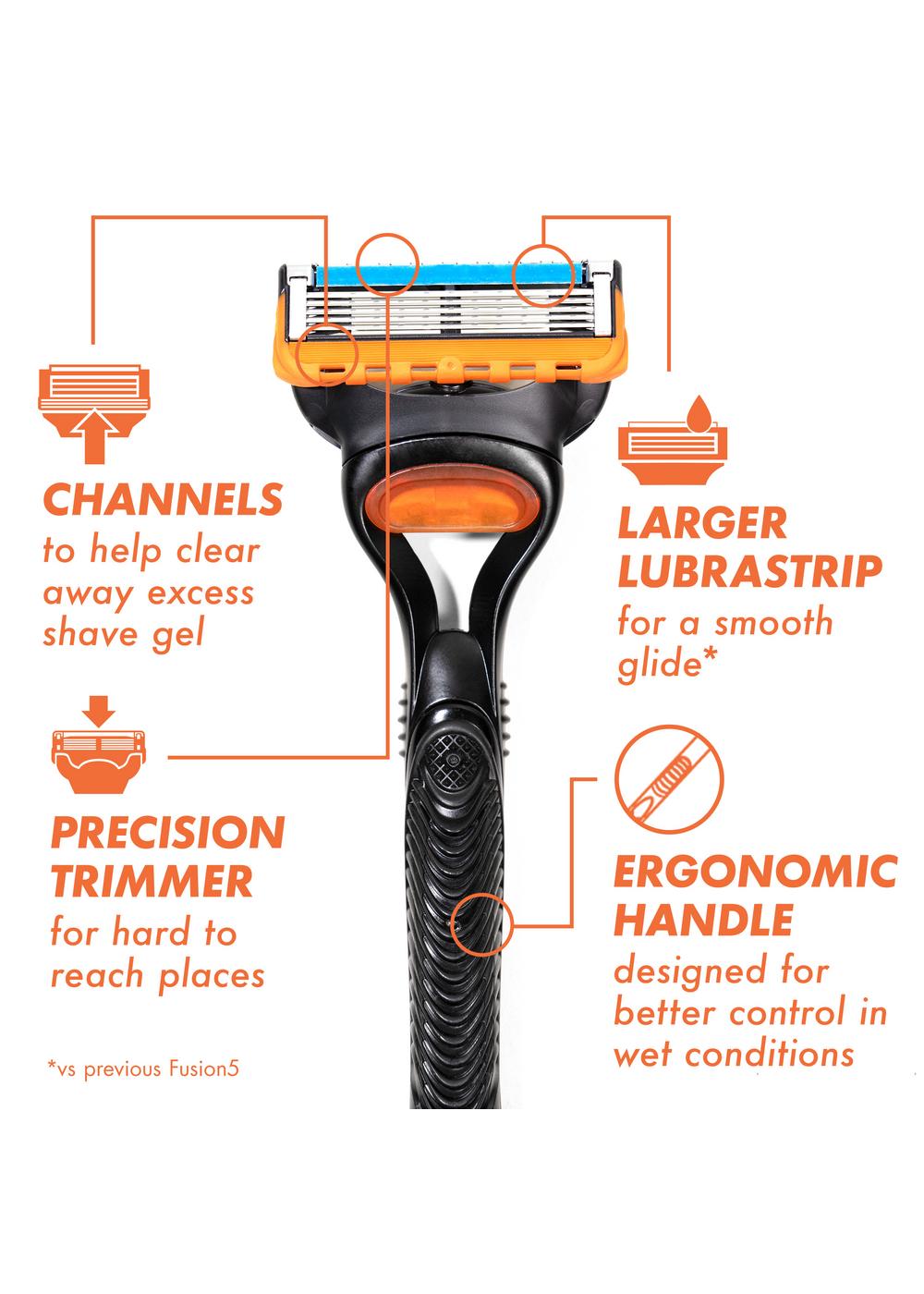 Gillette Fusion5 Razor + 2 Blade Refills; image 9 of 10