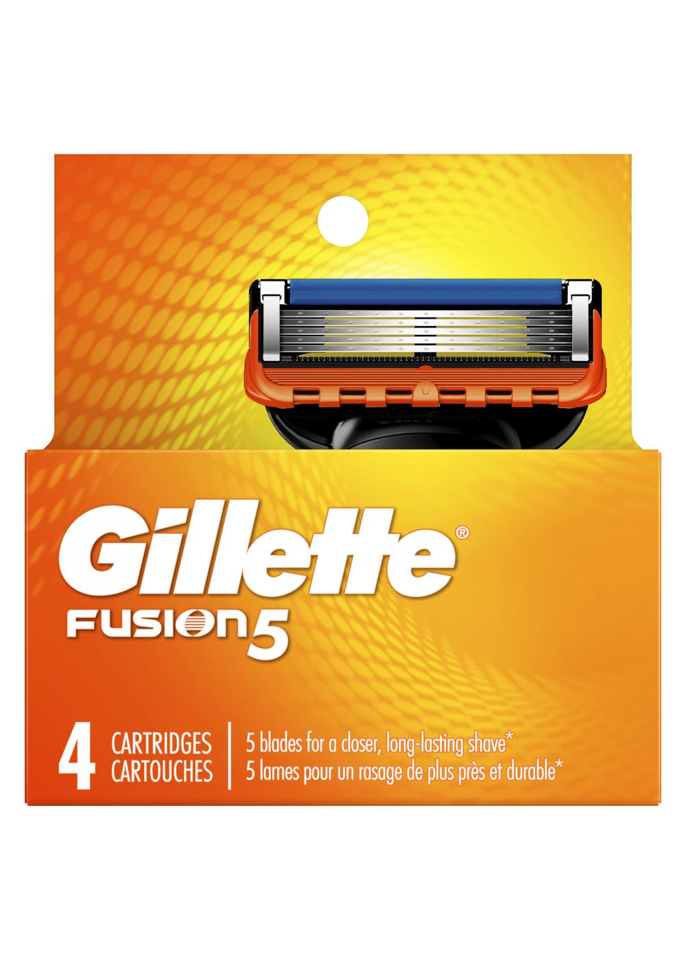 Gillette Fusion5 Mens Razor Blade Refills, 12 Count, Lubrastrip