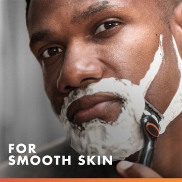 Gillette Fusion Sensitive Skin Shaving Gel for Men, For Smooth Skin, With Almond Oil, 7 oz