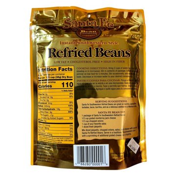 Santa Fe Bean Company Instant Southwestern Style Refried Beans, 6 oz