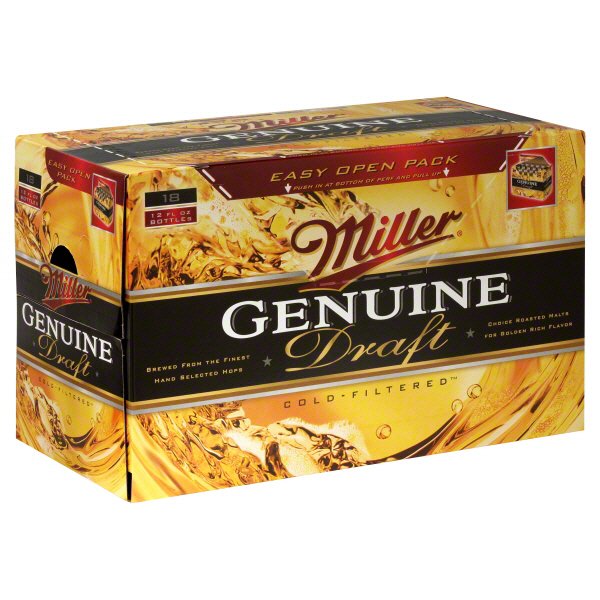 Miller Genuine Draft Lager Beer 12 oz Bottles - Shop Beer at H-E-B