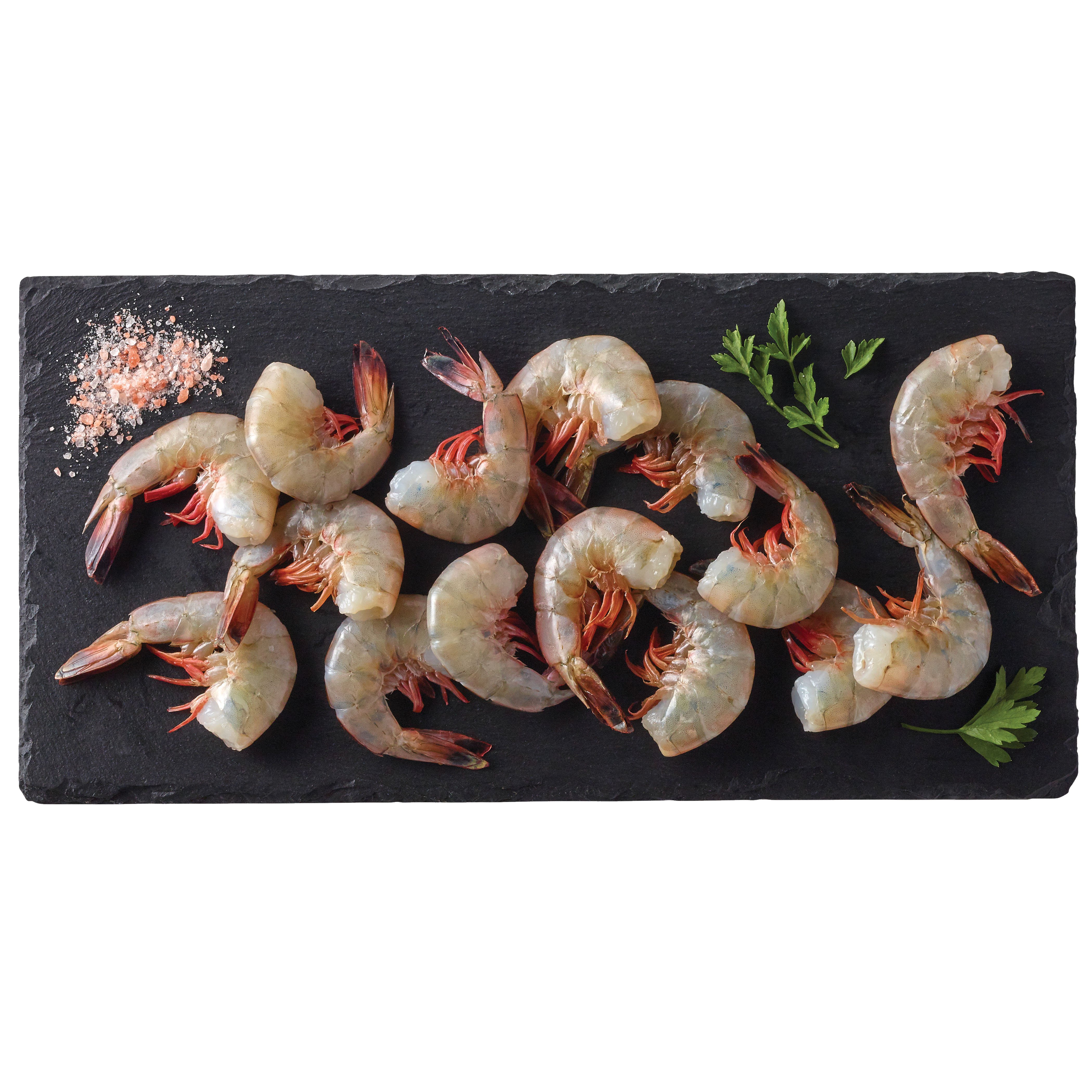 H E B Wild Caught Fresh Raw Extra Jumbo Texas Gulf Shrimp Shop Shrimp Shellfish At H E B