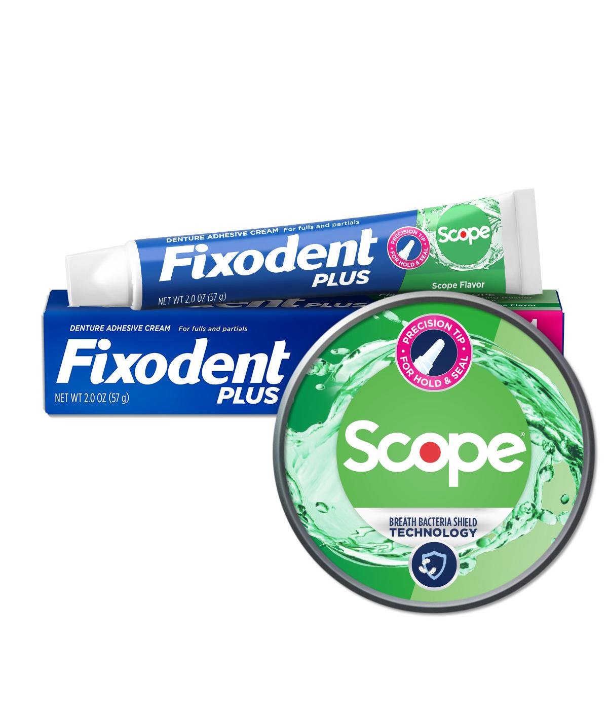 Fixodent Plus Scope Precision Hold & Seal Adhesive Cream; image 3 of 10