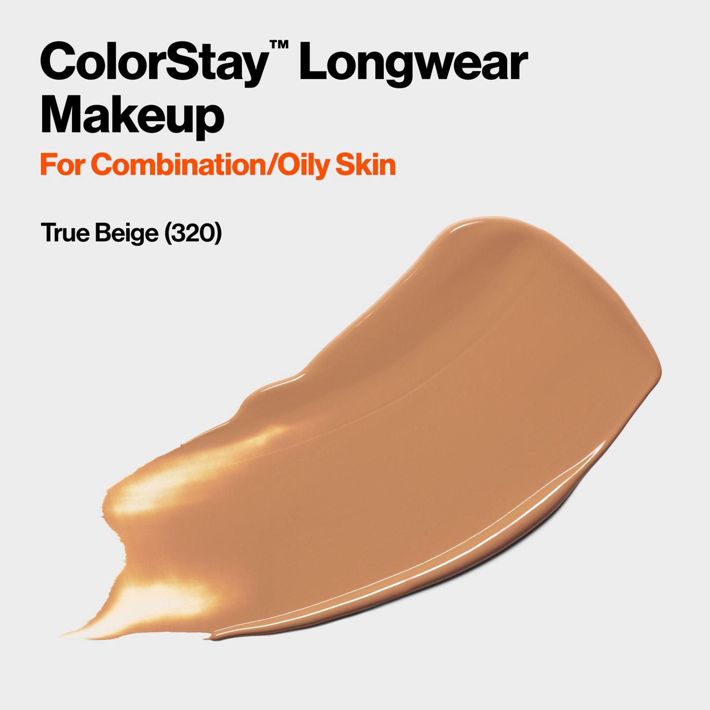 Revlon ColorStay Foundation for Combination/Oily Skin, 320 True Beige; image 4 of 5