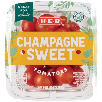 H-E-B Fresh Champagne Sweet Tomatoes, 10 oz