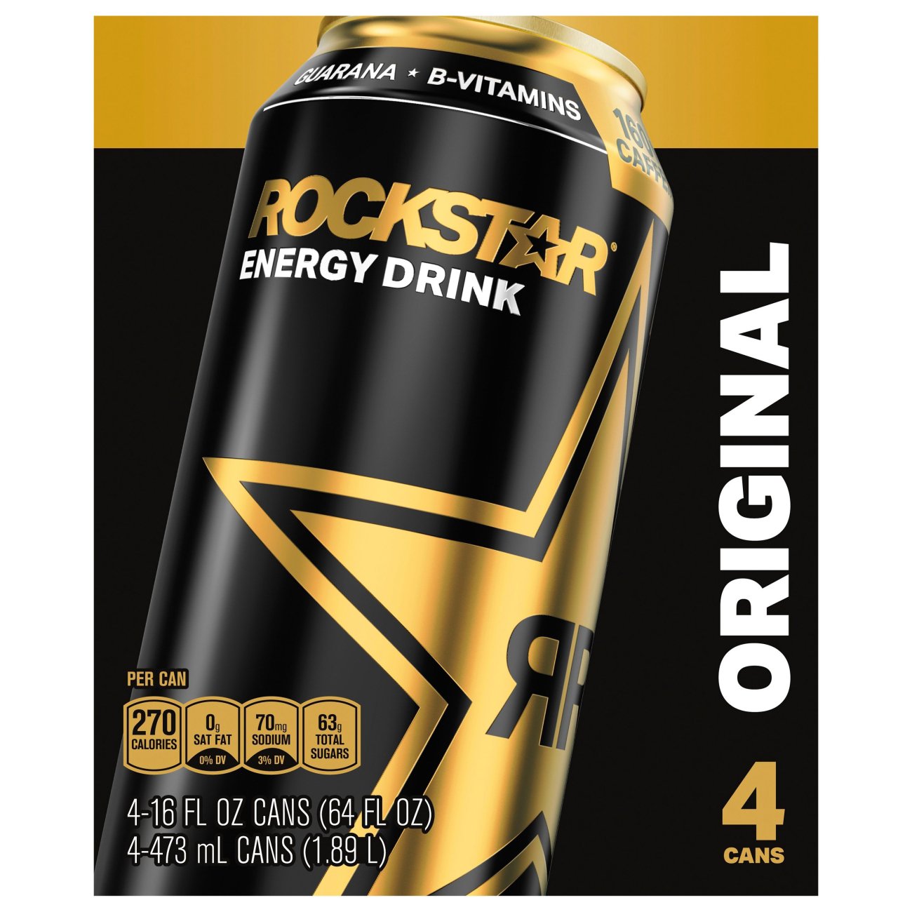 Vitamin-Enriched Energy Drinks : Rockstar energy drink