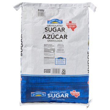Hill Country Fare Granulated Sugar - Texas-Size Pack, 25 lbs