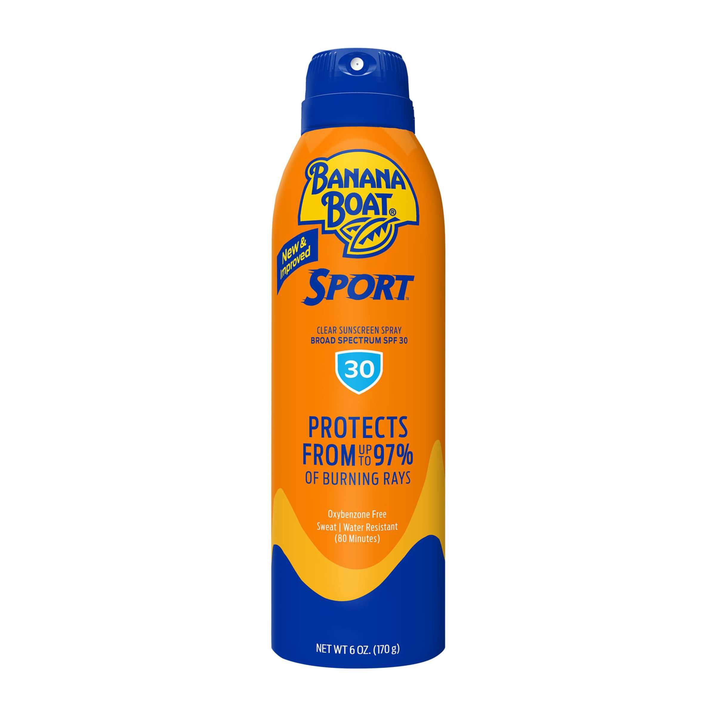 Banana Boat Sport Performance Clear Spray Sunscreen Broad Spectrum SPF