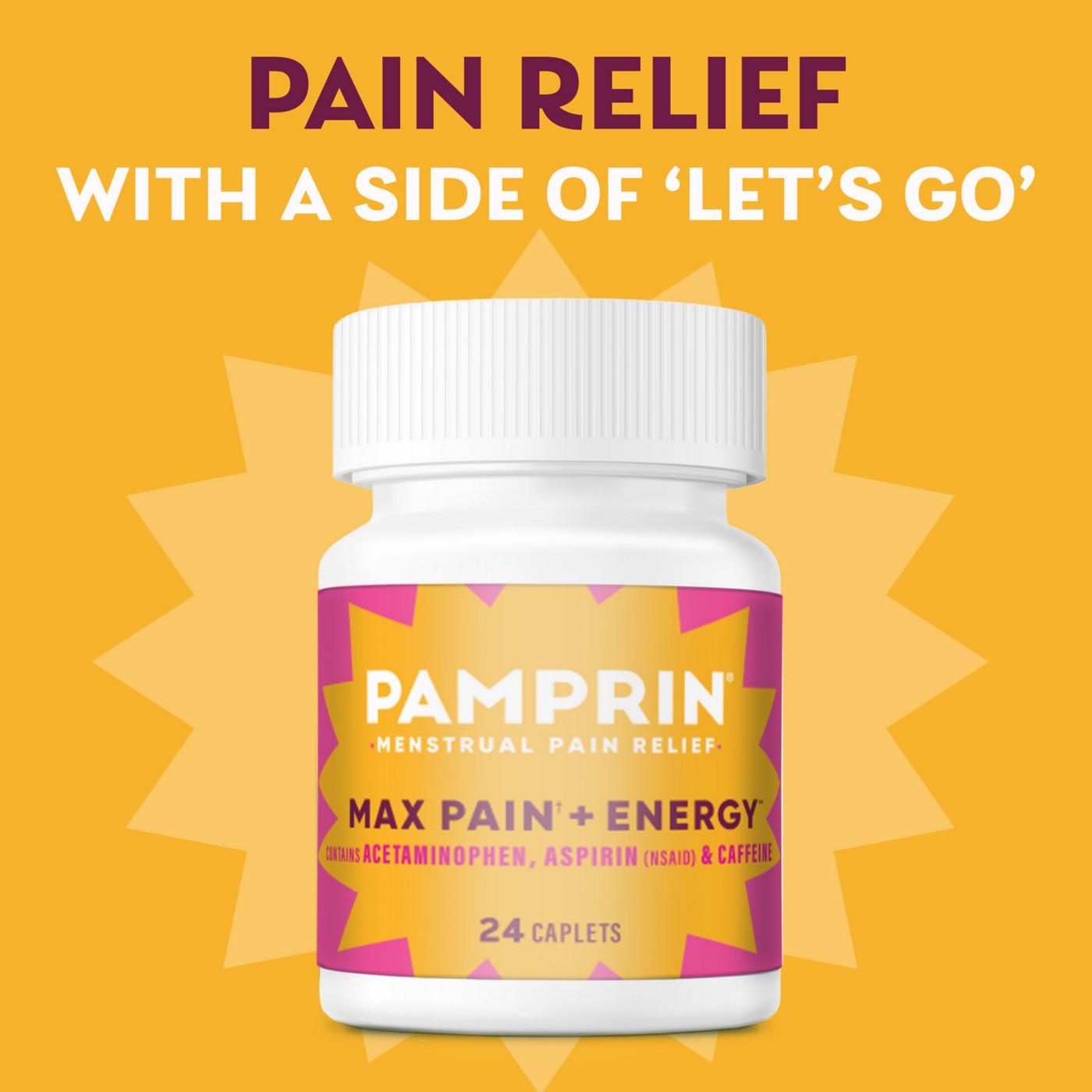 Pamprin Maximum Strength Menstrual Pain Relief + Energy Caplets; image 6 of 7