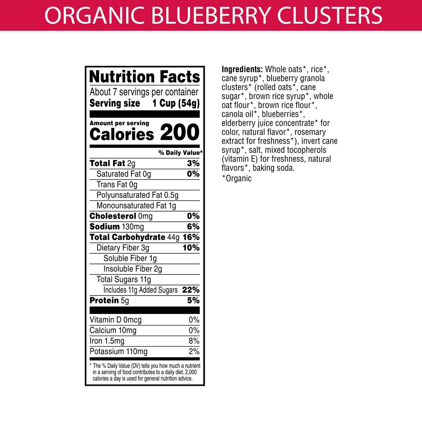 Kashi Blueberry Clusters Organic Breakfast Cereal Shop Cereal at HEB