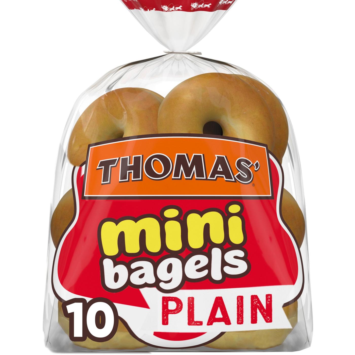 Thomas' Plain Mini Bagels; image 1 of 3