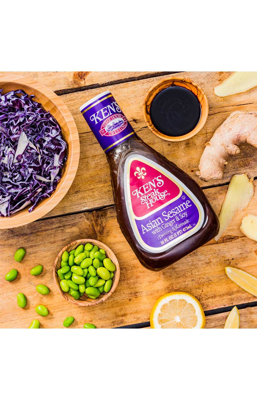 Ken's Steak House Asian Sesame with Ginger & Soy Dressing & Marinade