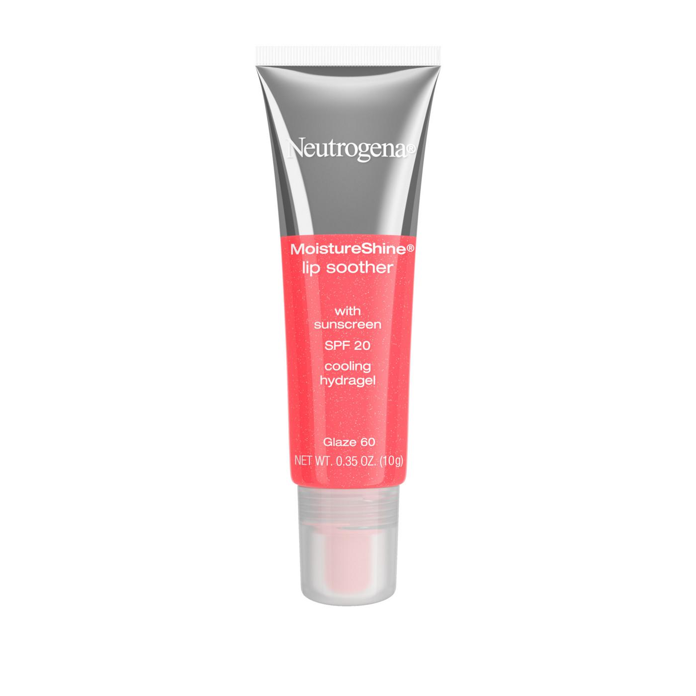 Neutrogena MoistureShine 60 Glaze Lip Soother with SPF 20 Sunscreen; image 1 of 3