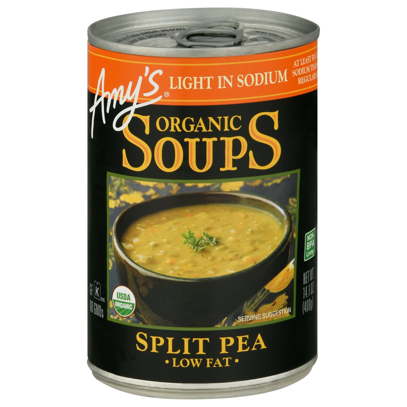 Amy's Organic Light in Sodium Low Fat Split Pea Soup Shop Soups