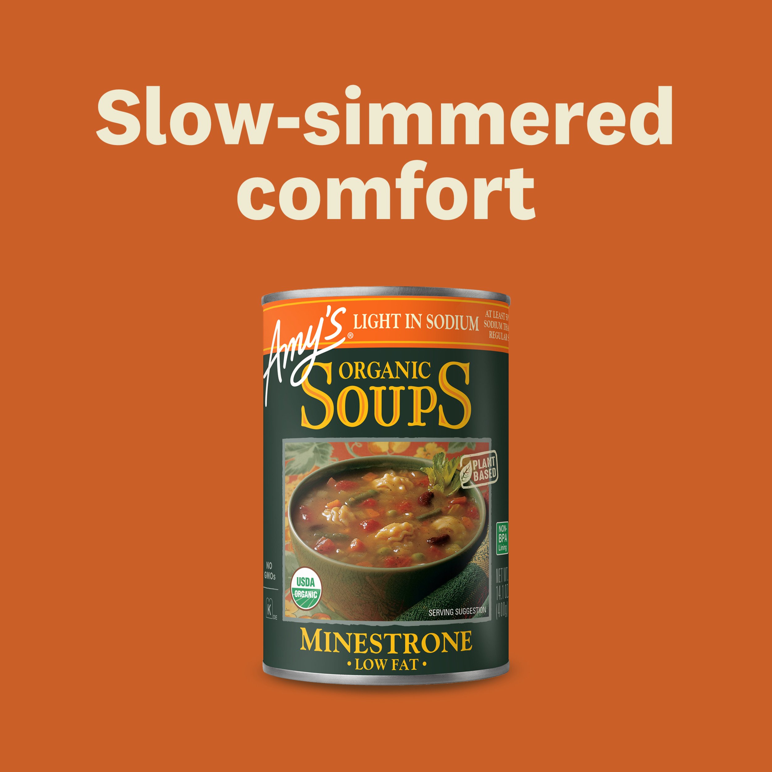 Amy's Organic Light in Sodium Minestrone Soup - Shop Soups & chili