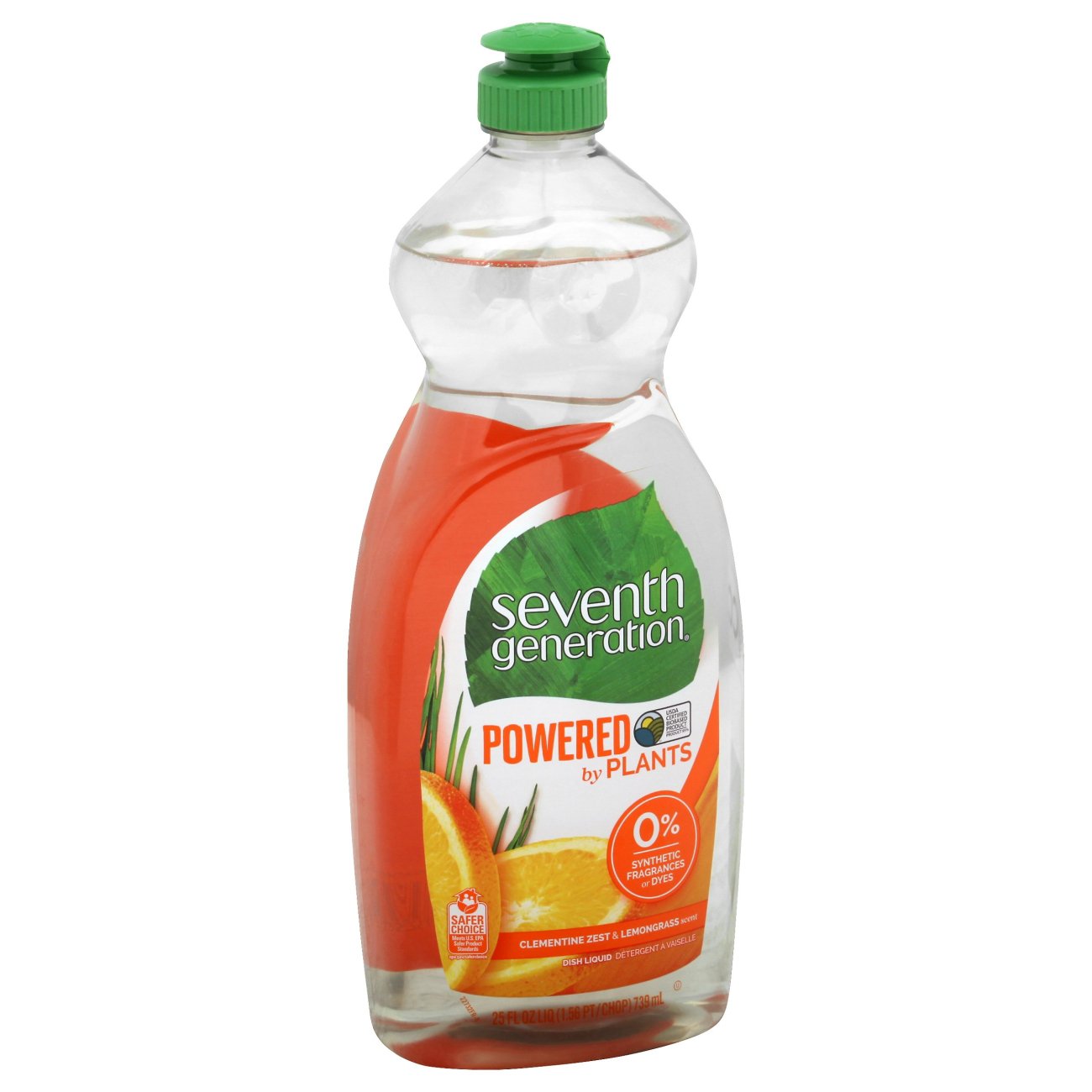 Seventh Generation Clementine Zest & Lemongrass Scent Natural Dish Soap Shop Dish soap