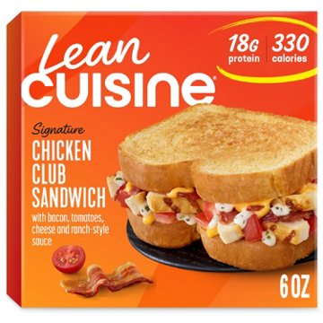 Lean Cuisine 18g Protein Chicken Club Frozen Sandwich