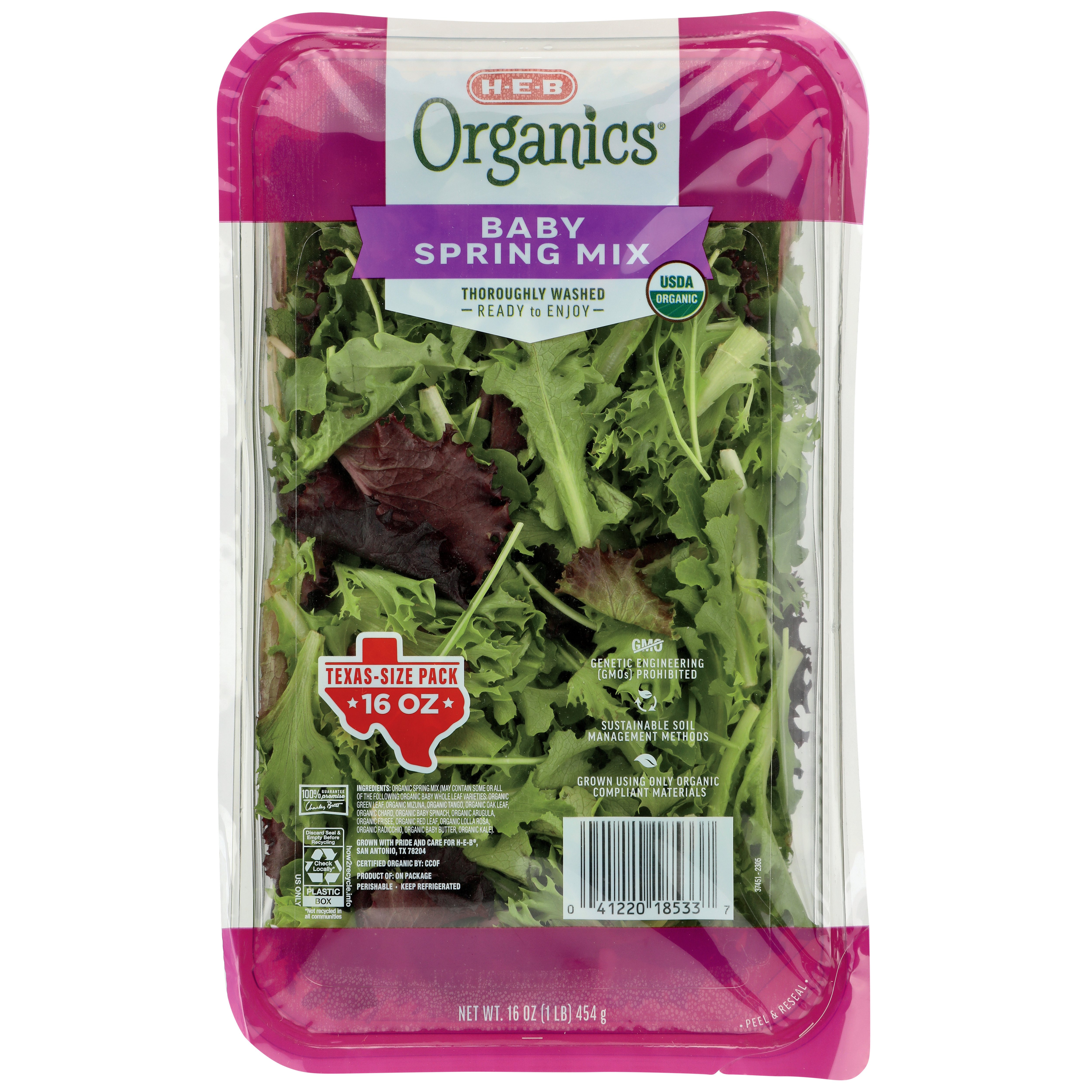 Organic Baby Spinach & Spring Mix Blend