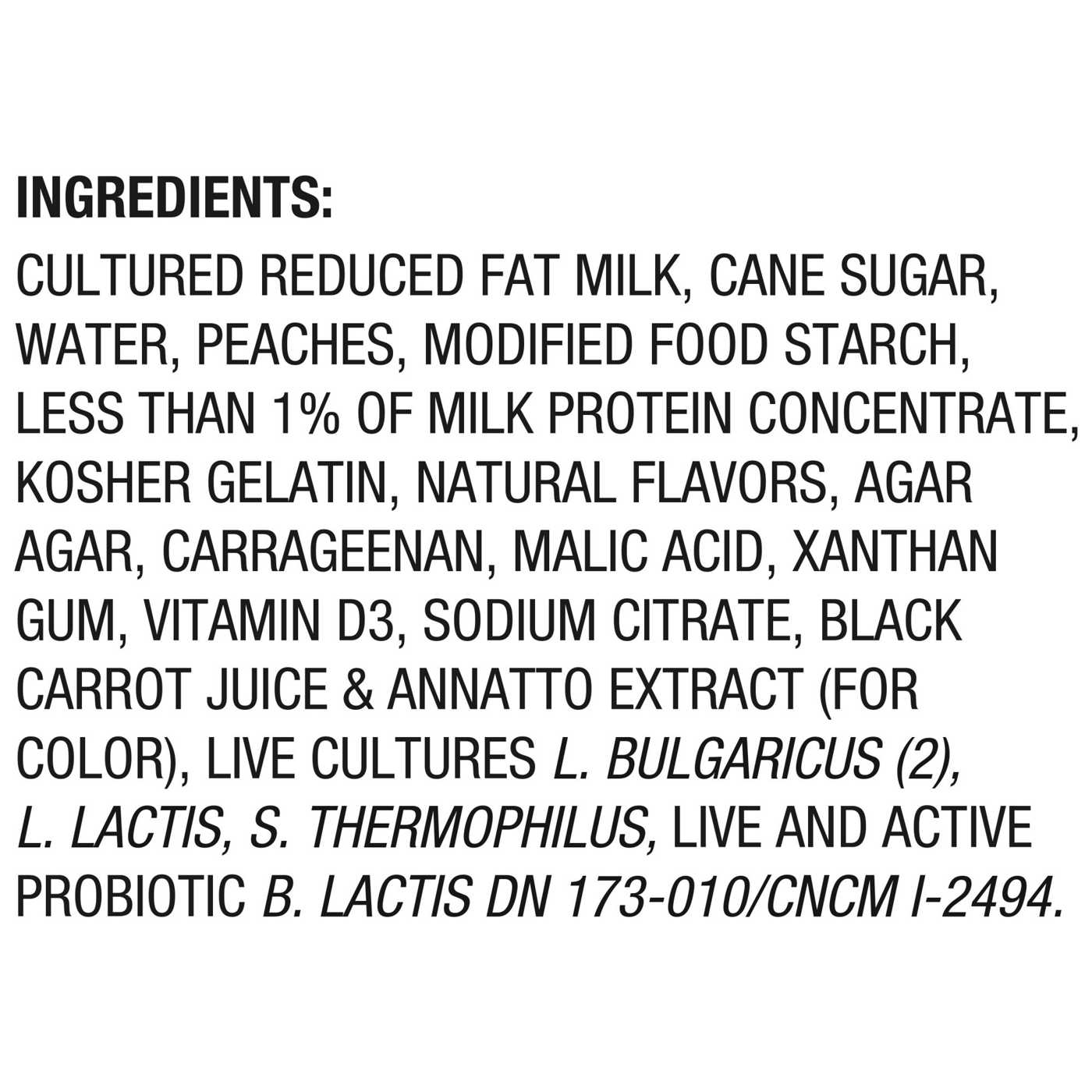Activia Low Fat Probiotic Peach Yogurt; image 8 of 8
