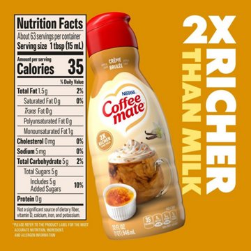 Nestle Coffee Mate Liquid Coffee Creamer - Creme Brulee, 32 oz