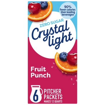 Crystal Light Fruit Punch Drink Mix, 6 ct