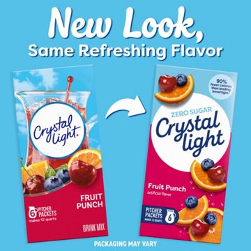 Crystal Light Fruit Punch Drink Mix, 6 ct