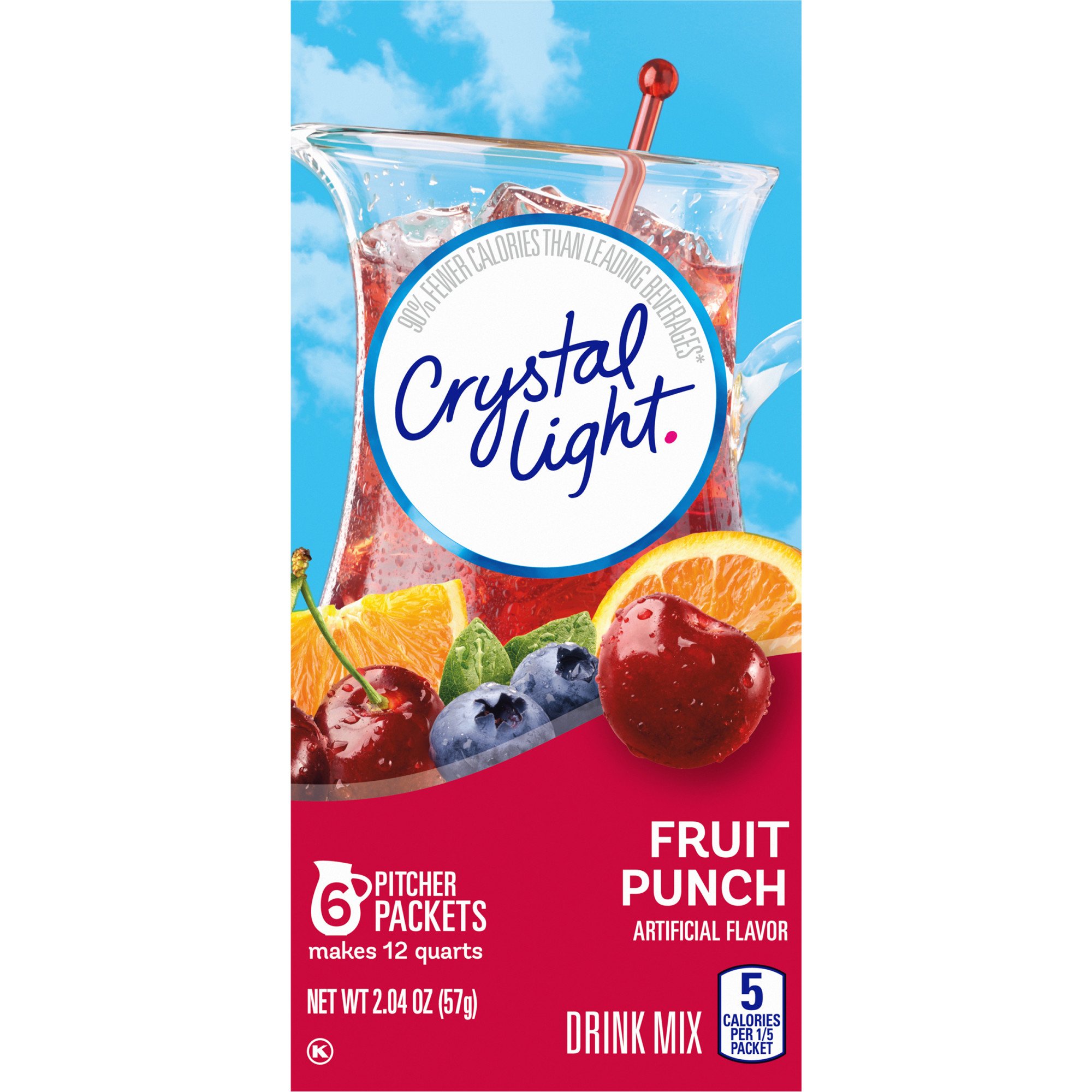 Crystal Light Fruit Punch Drink Mix Shop Mixes Flavor Enhancers At 