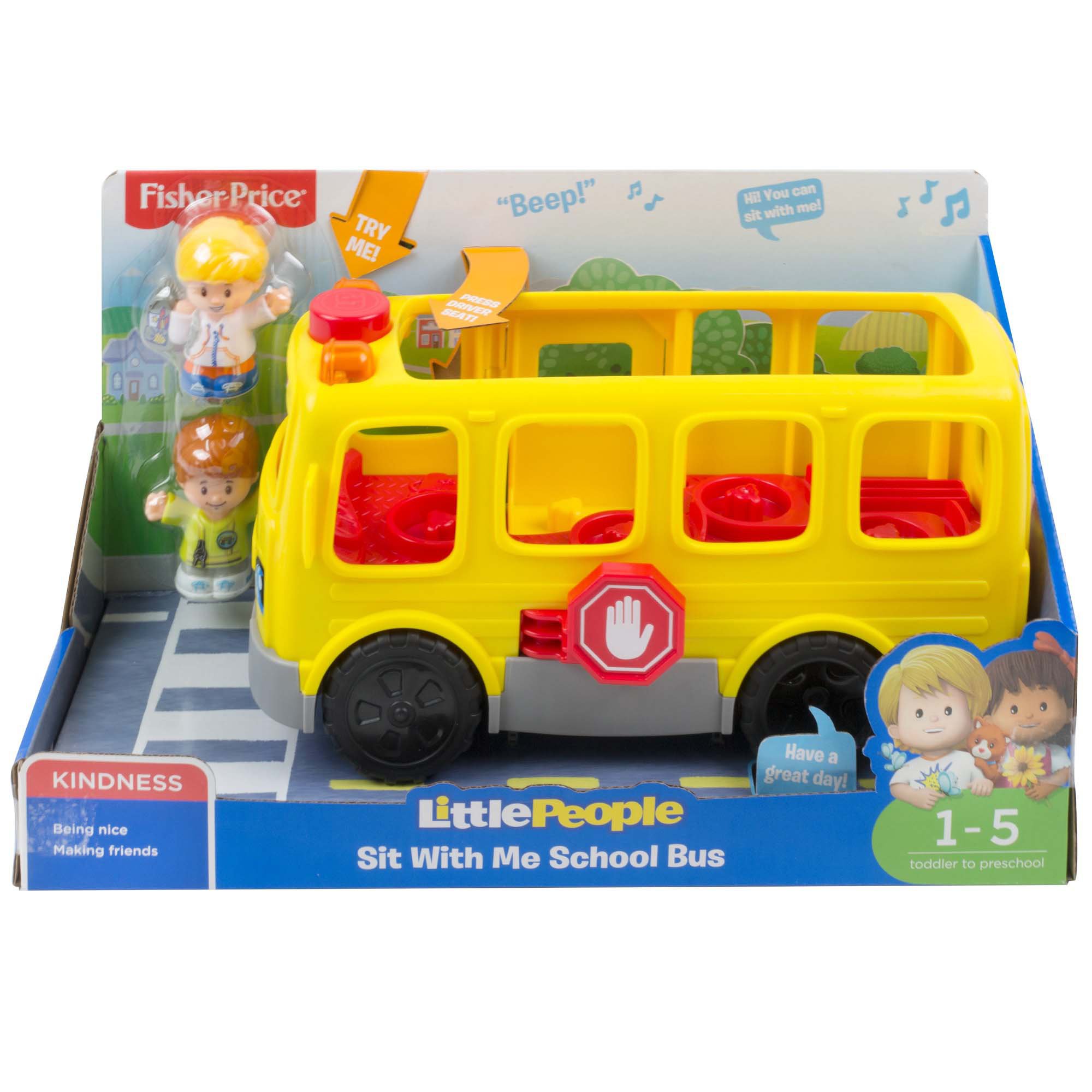 little people school bus toy