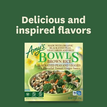 Amy's Gluten Free Black Eyed Peas, Veggies & Brown Rice Bowl