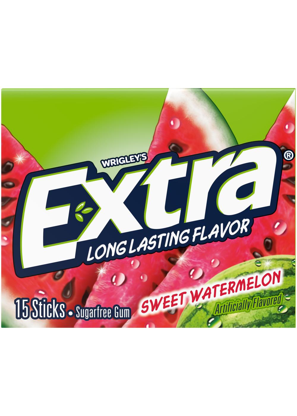 Extra Sweet Watermelon Sugar Free Chewing Gum; image 1 of 6