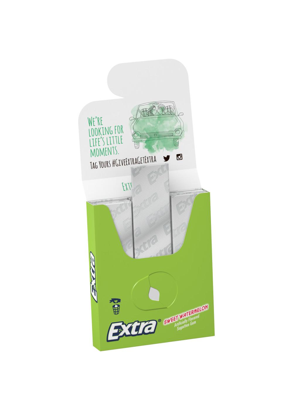 Extra Sweet Watermelon Sugar Free Chewing Gum; image 4 of 6