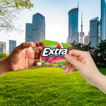 Extra Sweet Watermelon Sugar Free Chewing Gum, 15 pc