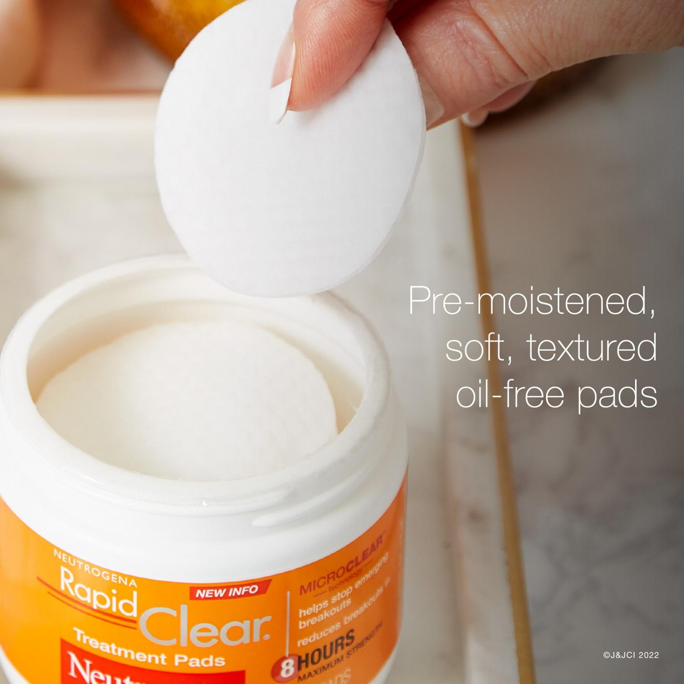 Neutrogena Rapid Clear Maximum Strength Acne Treatment Pads; image 7 of 8