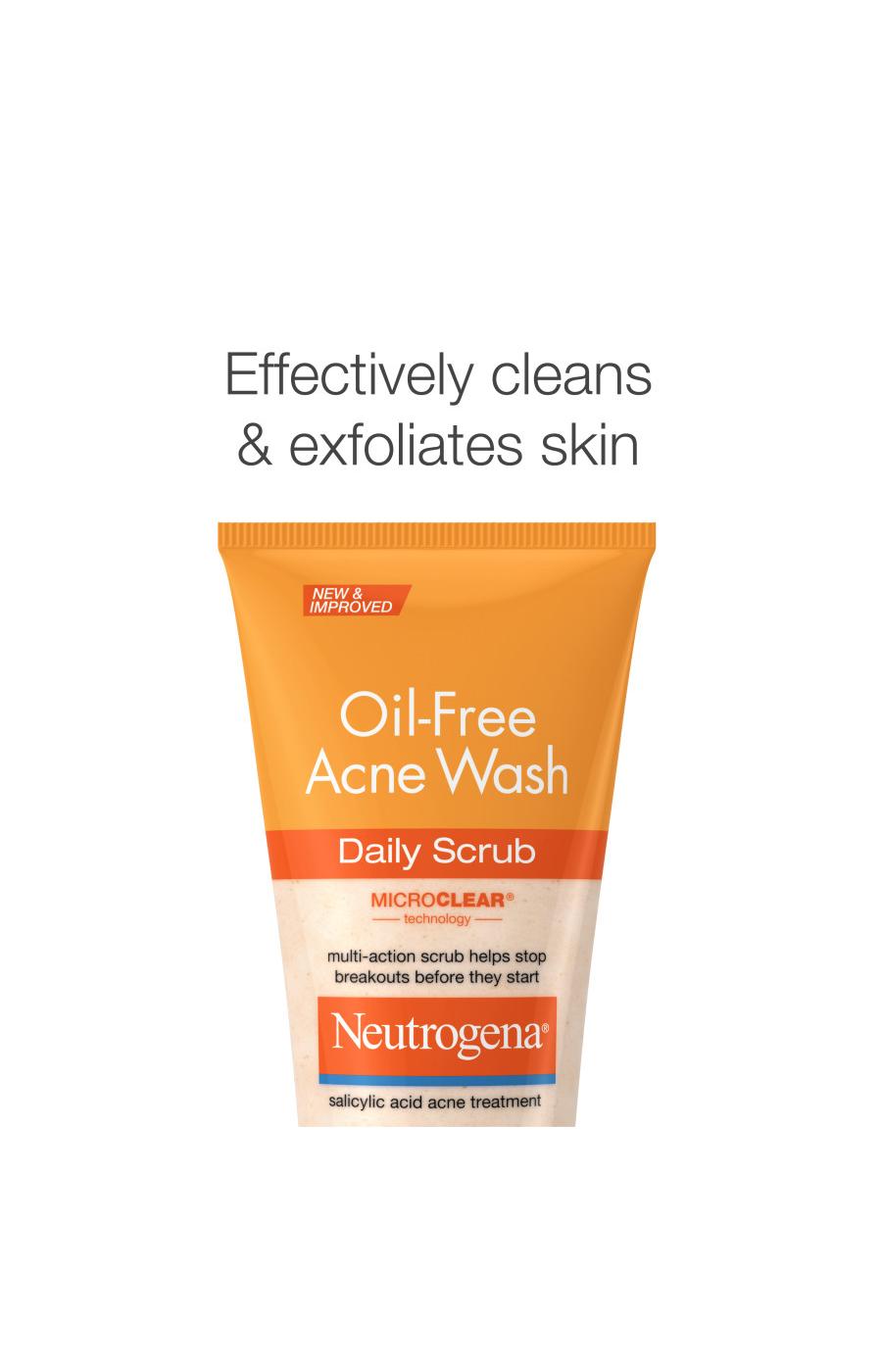 Neutrogena Oil-Free Acne Wash Daily Scrub; image 7 of 8