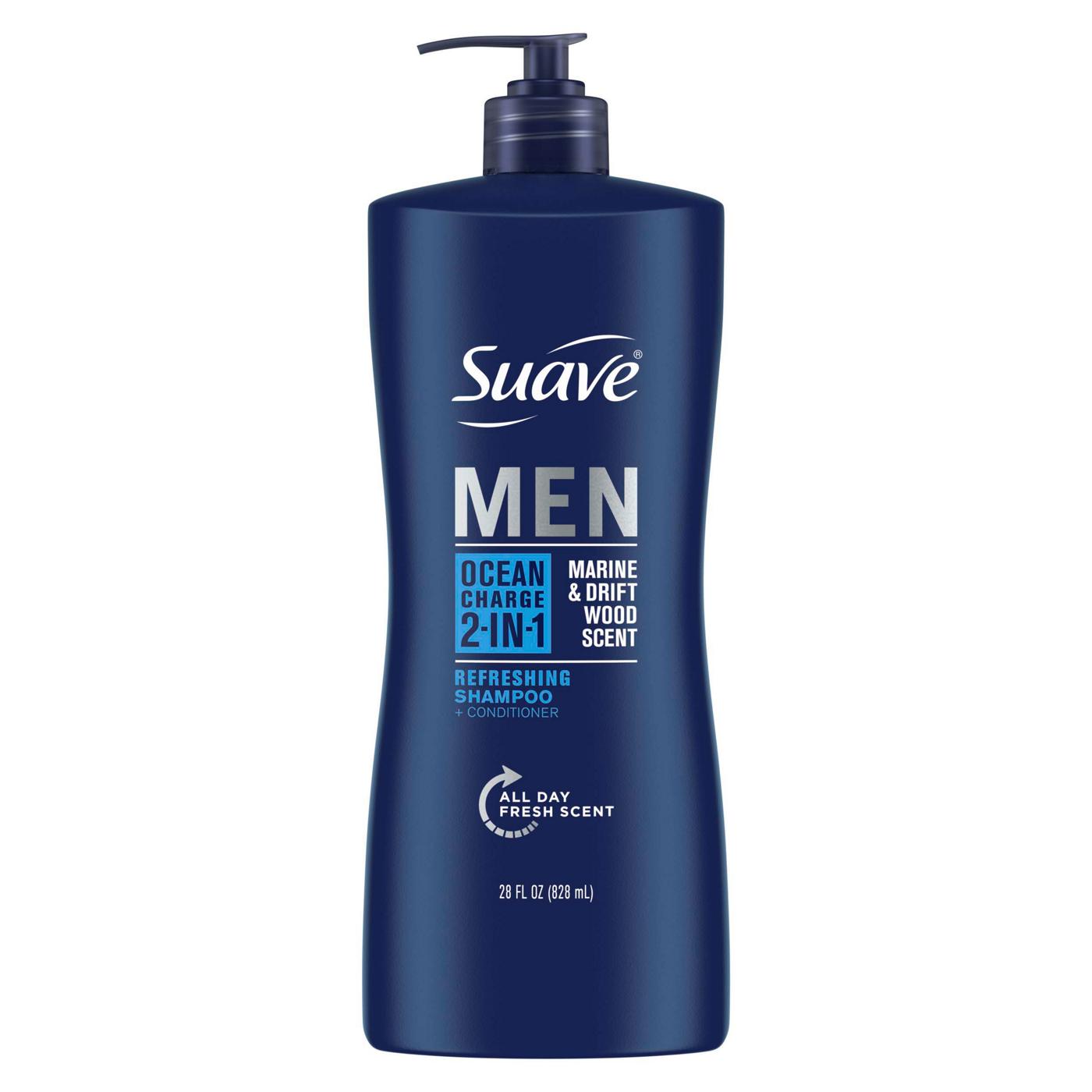 Suave Professionals Men 2-in-1 Shampoo & Conditioner - Ocean Charge; image 1 of 10