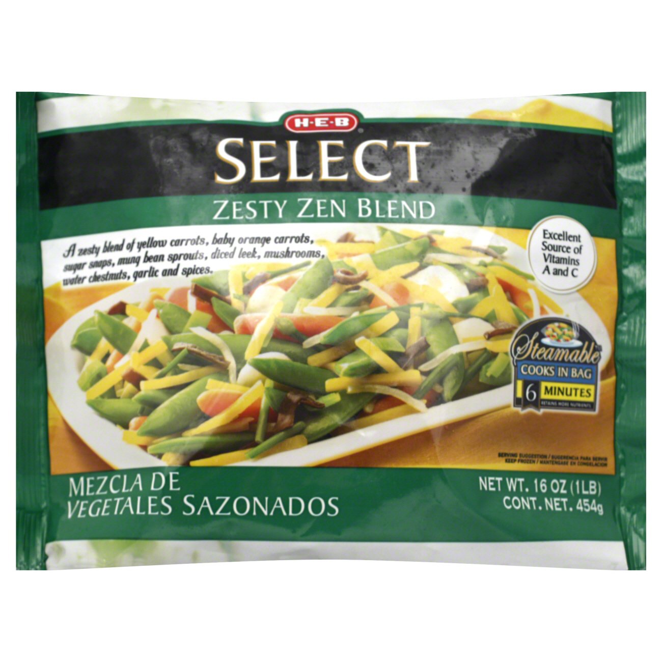 H-E-B Select Steamable Zesty Zen Blend - Shop Mixed Vegetables At H-E-B