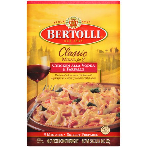 Bertolli Chicken Alla Vodka & Farfalle Shop Entrees & sides at HEB
