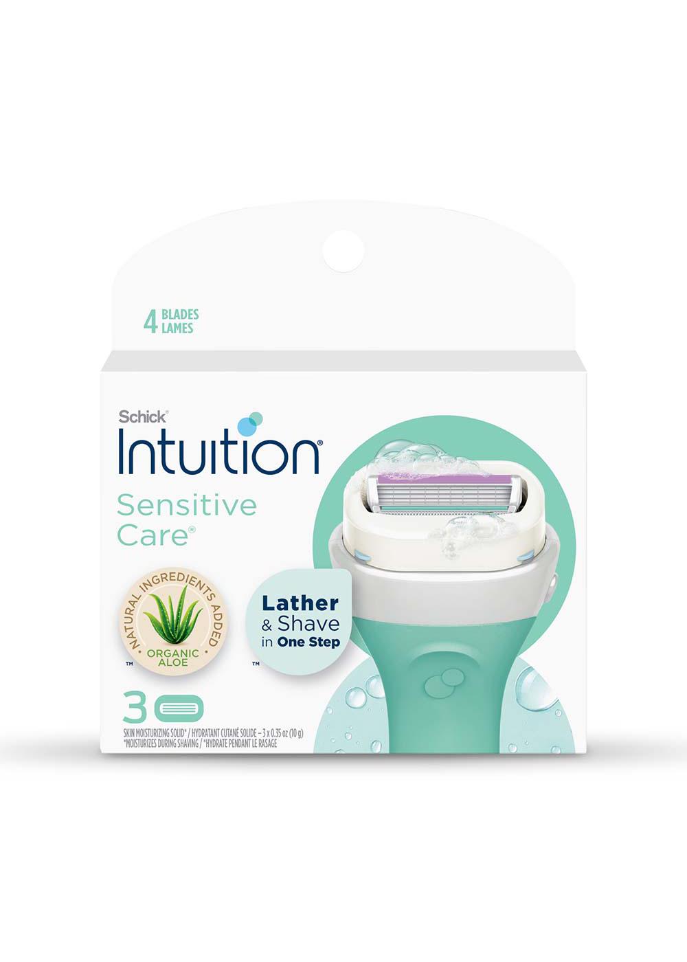 Schick Intuition Sensitive Care With Natural Aloe Women's Refill Razor Blades; image 1 of 5