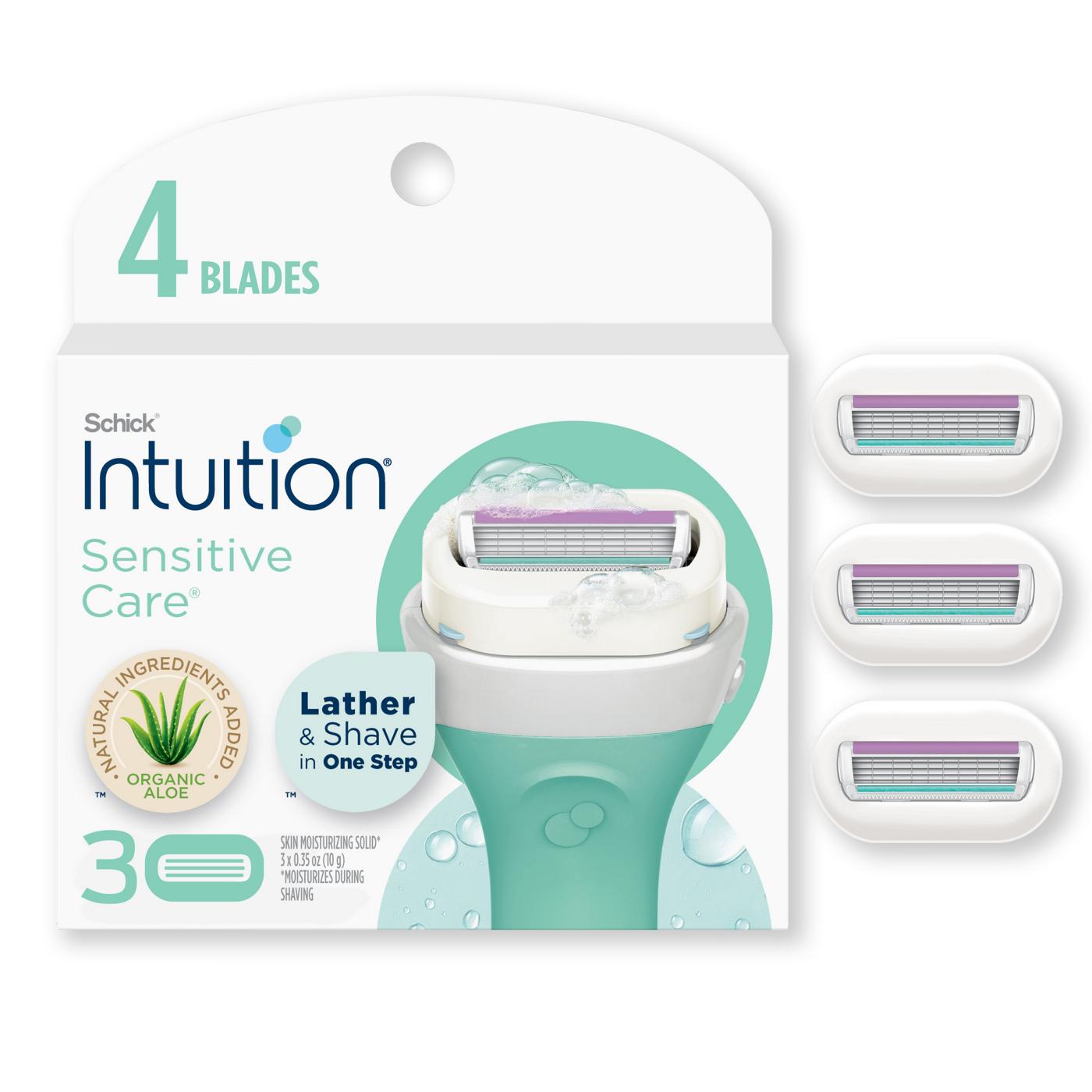 Schick Intuition Sensitive Care With Natural Aloe Women's Refill Razor Blades; image 2 of 9