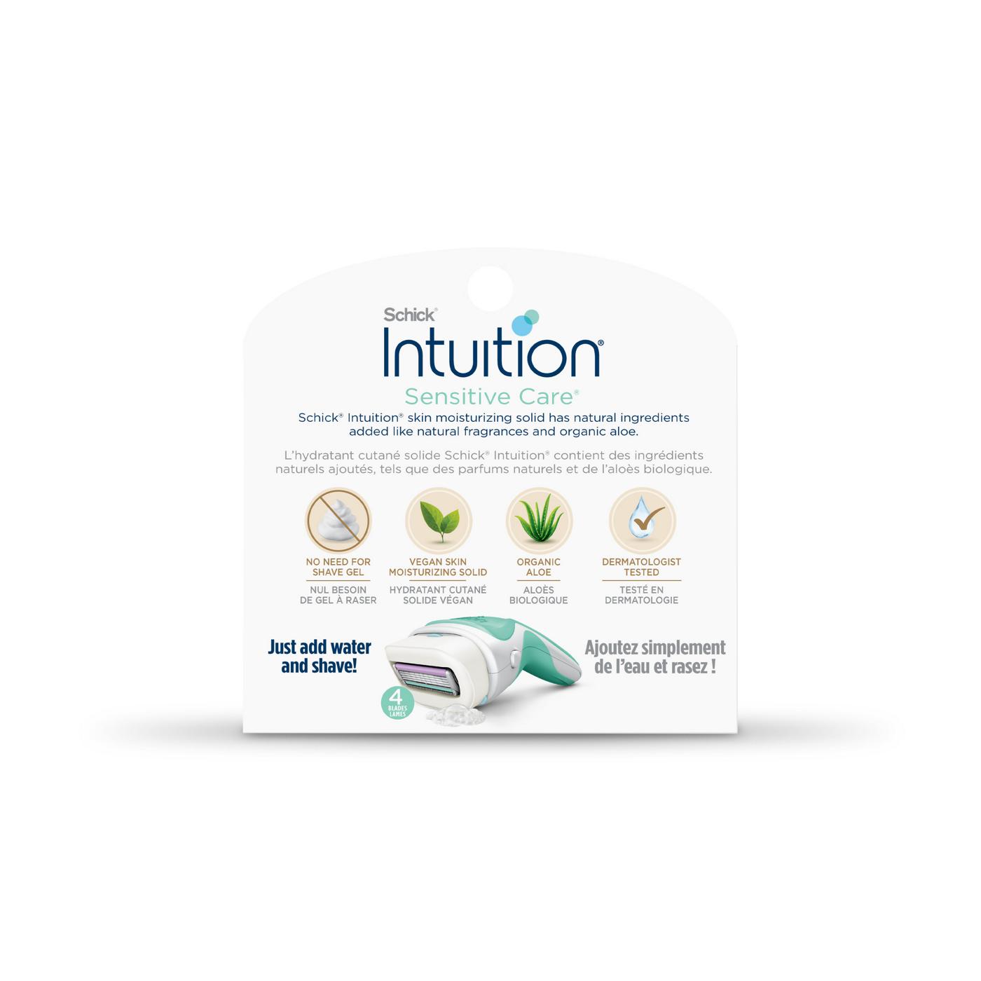 Schick Intuition Sensitive Care With Natural Aloe Women's Refill Razor Blades; image 4 of 9