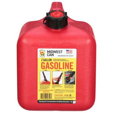 Midwest Can Safe-Flo Gasoline Can, 2 gal