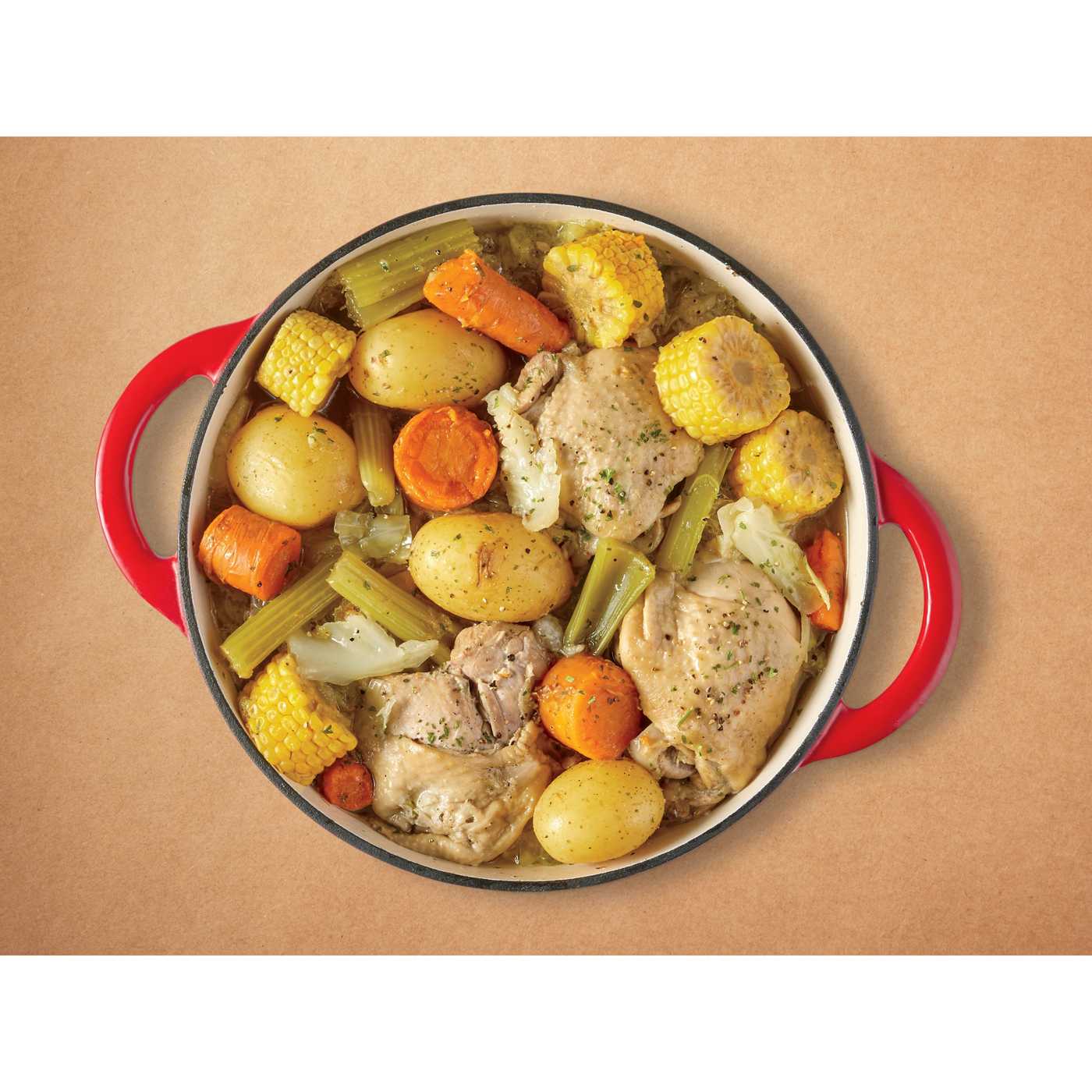 H-E-B Caldo Soup Kit - Bone-In Chicken Thighs & Vegetables; image 2 of 4