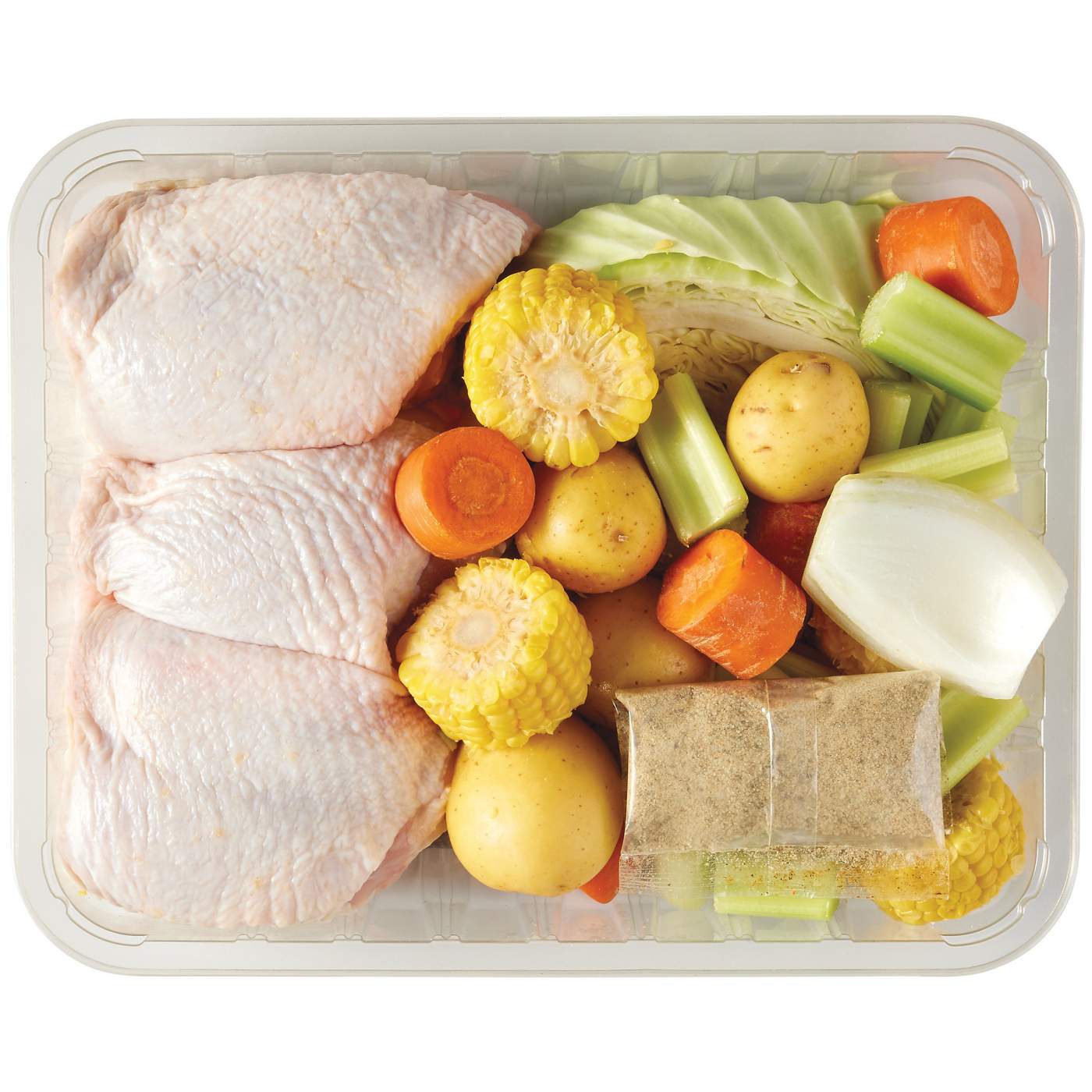 H-E-B Caldo Soup Kit - Bone-In Chicken Thighs & Vegetables; image 3 of 4