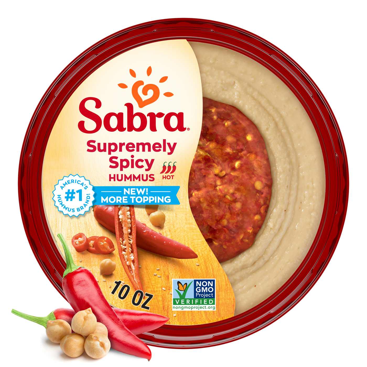 Sabra Supremely Spicy Hummus; image 1 of 3