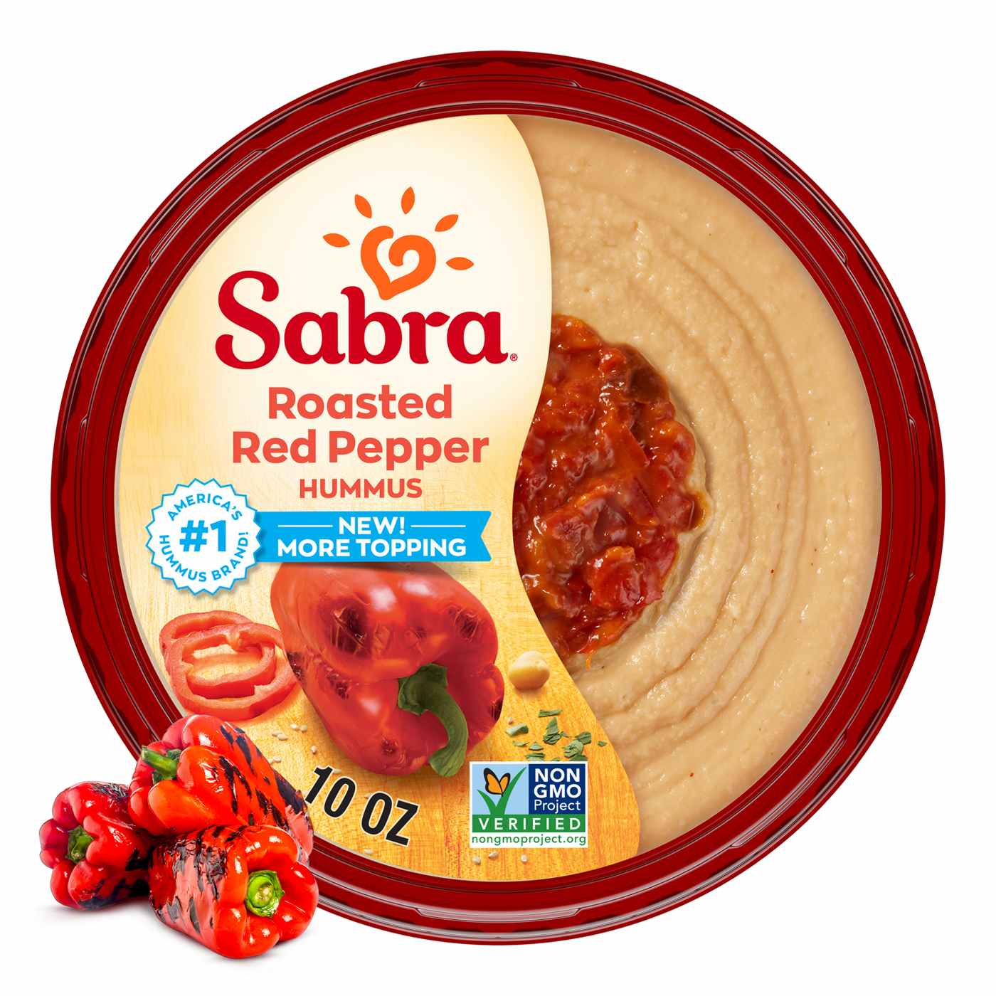 Sabra Roasted Red Pepper Hummus; image 1 of 6