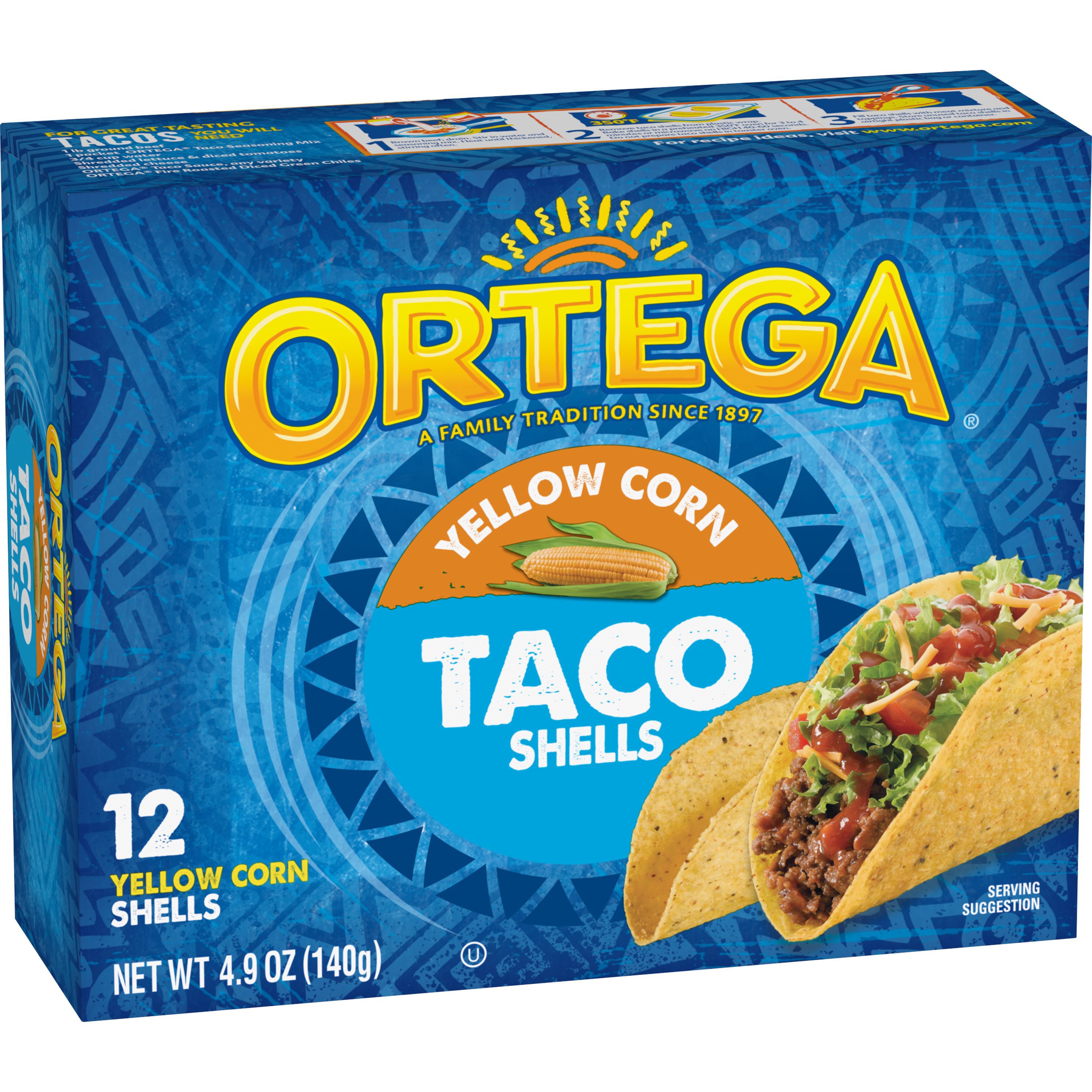 Ortega Yellow Corn Taco Shells - Shop Tortillas At H-E-B