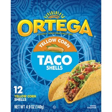 Ortega Yellow Corn Taco Shells, 12 ct