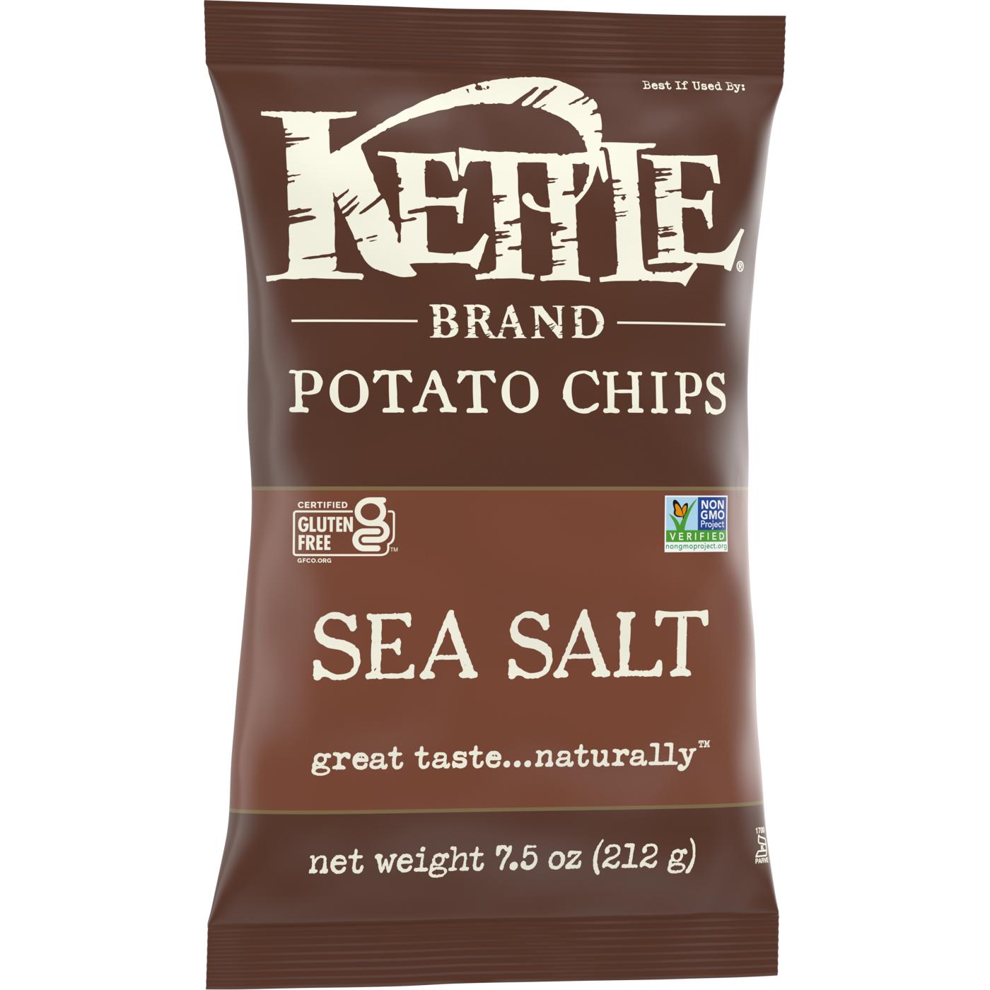 Kettle Brand Sea Salt Kettle Potato Chip; image 3 of 8